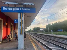 La stazione dei treni di Battaglia Terme