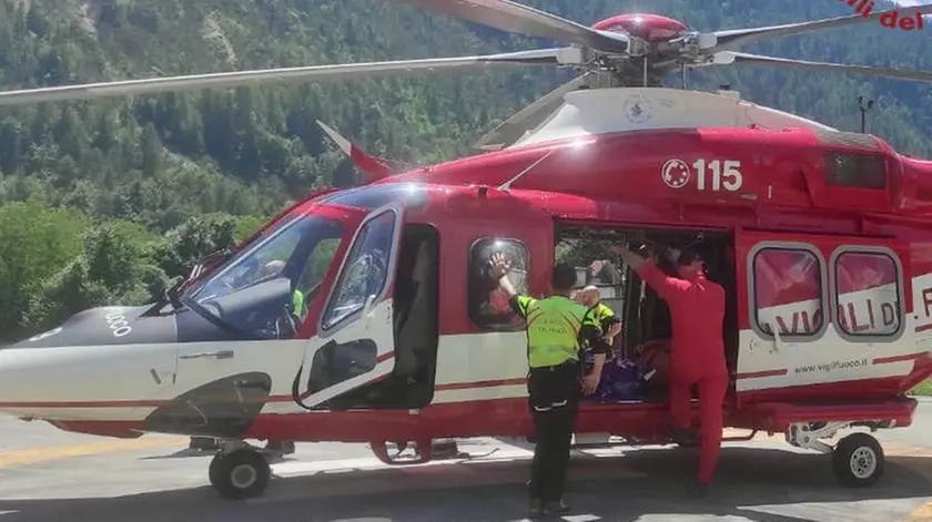 Drago, l'elicottero dei vigili del fuoco ha permesso il ritrovamento del corpo dell'uomo