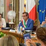 Al centro Franco Ennio, sindaco di Monselice e presidente del Comitato Distretto 5