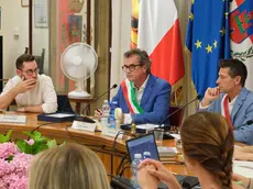 Al centro Franco Ennio, sindaco di Monselice e presidente del Comitato Distretto 5