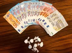 Le dosi di cocaina sequestrate