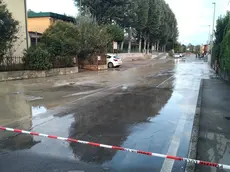 La rottura della condotta idrica ha causato disagi ad Arzergrande