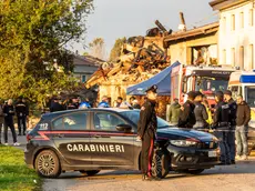 La casa dei fratelli Ramponi dopo l'esplosione