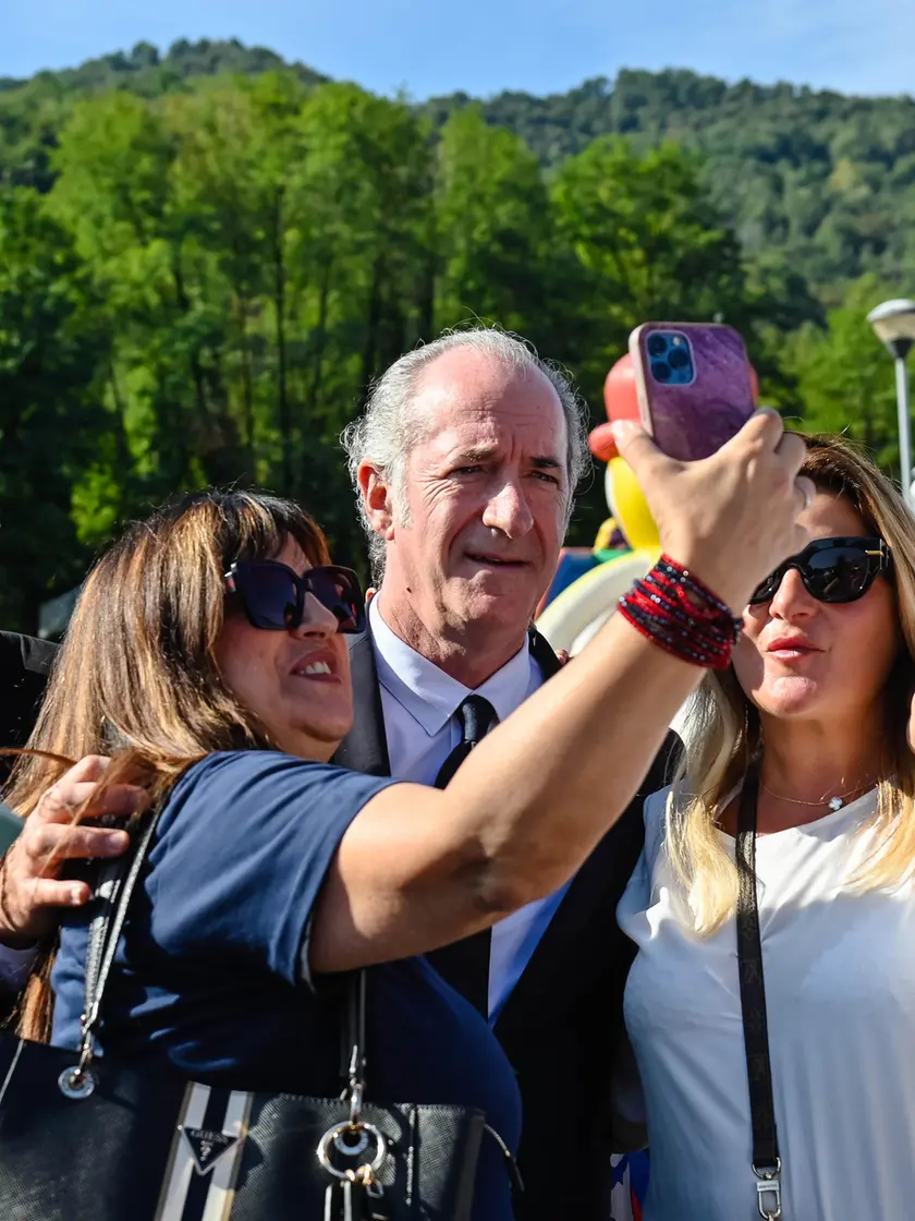 L'ex presidente del Veneto a Pontida 2026