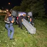 Il recupero del corpo a Malcontenta (foto Pòrcile)