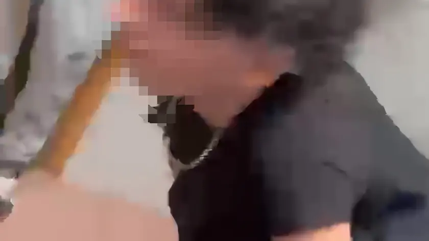 Un momento della rissa che ha coinvolto gli studenti dell'Enaip di Conselve