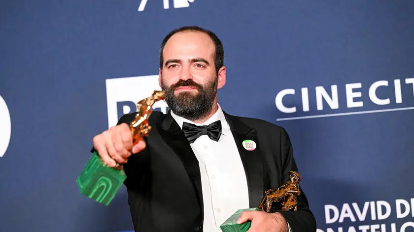 Francesco Sossai durante la cerimonia di premiazione della 71^ edizione dei David di Donatello a Roma
