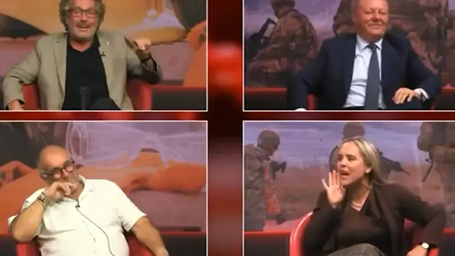 Lo scontro in diretta