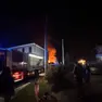 L'incendio nella rimessa