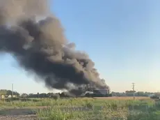 L'incendio a Solesino