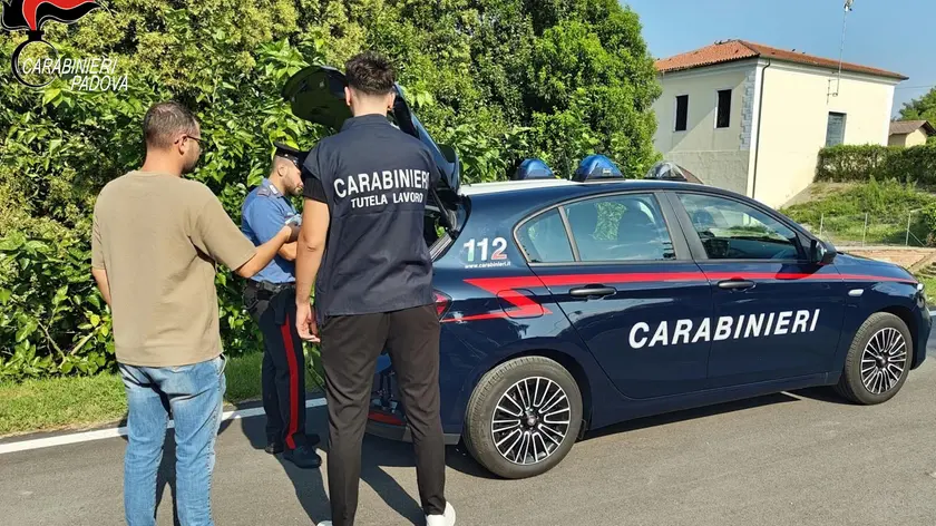 L'intervento dei carabinieri