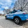 Un'auto della polizia in Prato della Valle