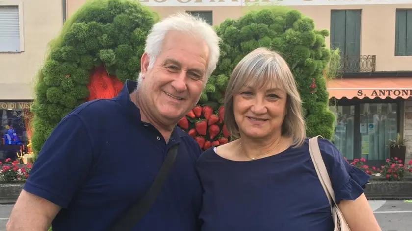 Roberto Cavinato e la moglie Mara Baldassa