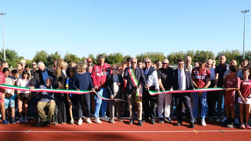 L'inaugurazione della pista di atletica dello stadio Franceschini