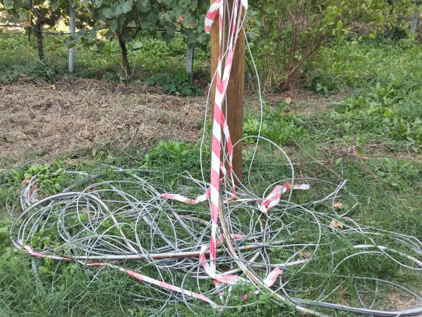 Un traliccio che non è stato sistemato