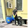 La zona retrostante del ristorante chiuso a Padova