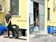 La zona retrostante del ristorante chiuso a Padova