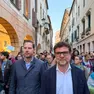 Il vicesindaco Antonio Bressa e il suo predecessore Andrea Micalizzi, ora consigliere regionale