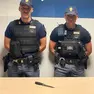 Il coltello sequestrato