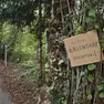Il cartello sulla pista ciclabile