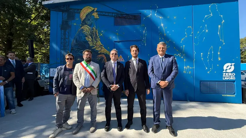 L'inaugurazione del murale a Padova