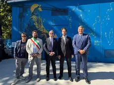 L'inaugurazione del murale a Padova