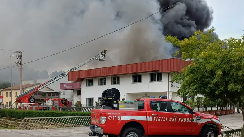 L'intervento dei vigili del fuoco