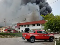 L'intervento dei vigili del fuoco