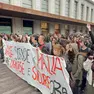 Gli studente del Valle in corteo