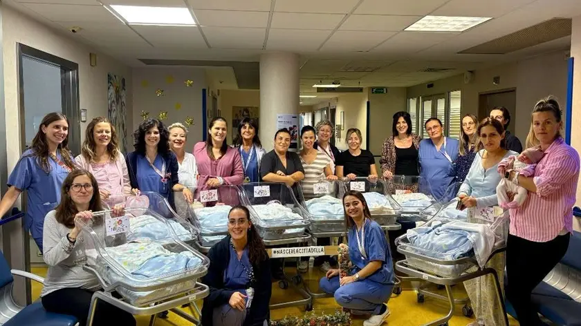 Tutti i bimbi nati all'ospedale di Cittadella