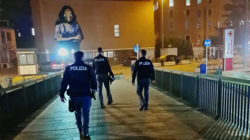La polizia in Azienda Ospedale Università di Padova