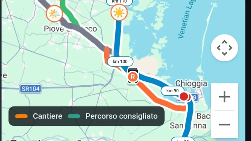 Una schermata della app