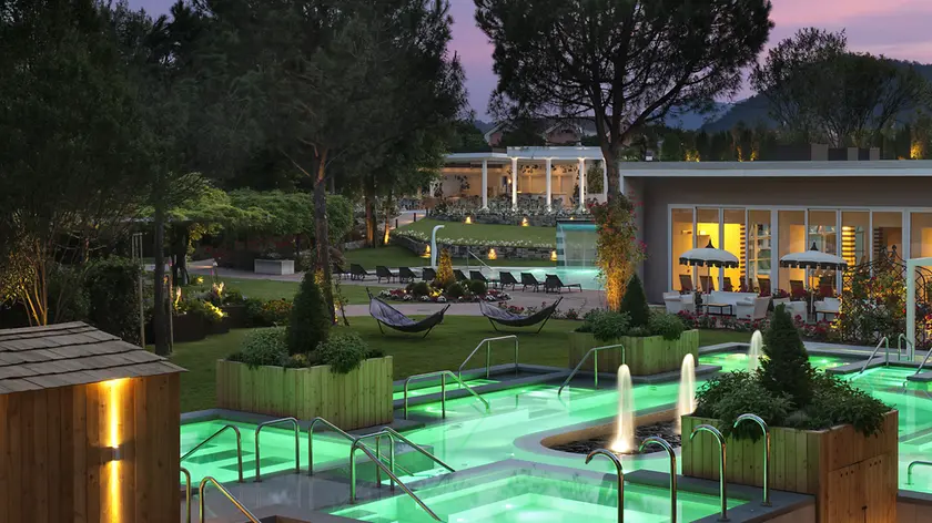 L'ingresso dell'Hotel Mioni Pezzato di Abano Terme