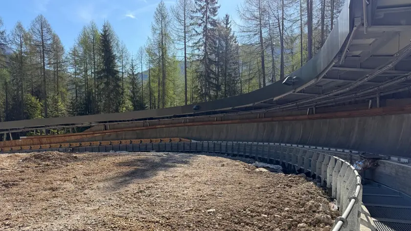 La pista da bob di Cortina