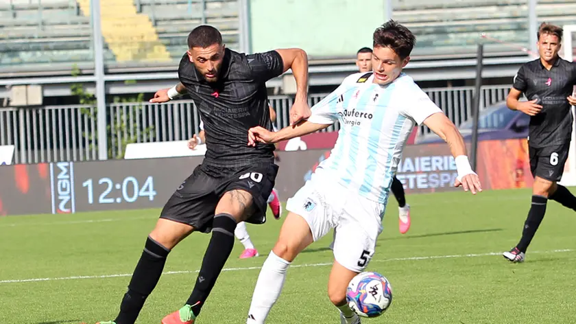 Sconfitta per il calcio Padova contro l'Entella