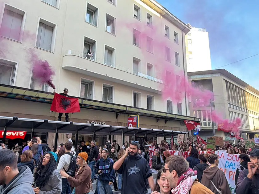 La protesta degli studenti a Padova