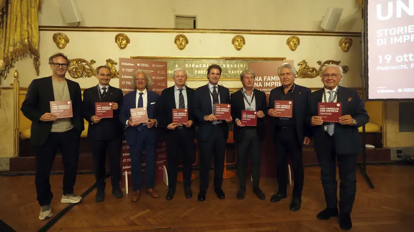 I premiati sul palco