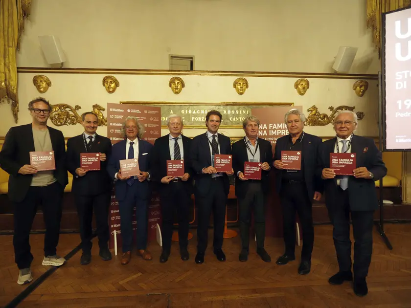 I premiati sul palco