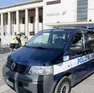 La polizia locale di fronte alla stazione di Padova