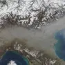 Una foto scattata da un satellite Nasa mostra l'inquinamento della Pianura Padana