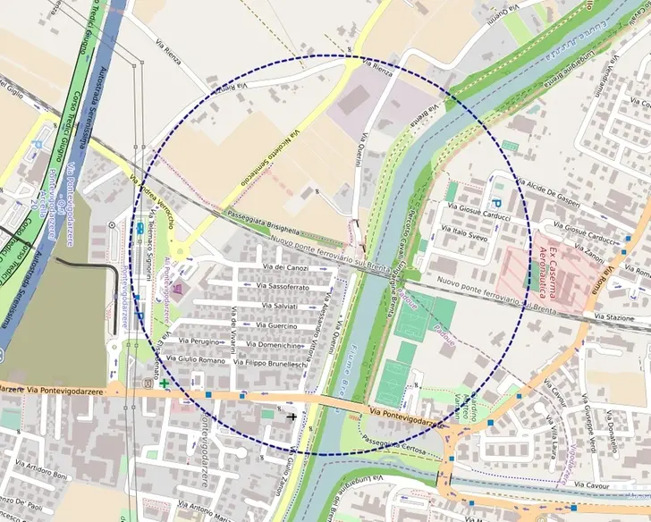 L'area interessata dal bomba day