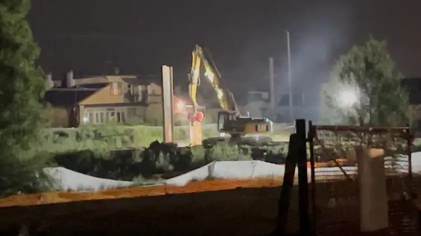 La bomba trovata accanto al cantiere del ponte sul Brenta
