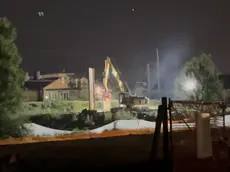 La bomba trovata accanto al cantiere del ponte sul Brenta