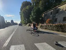 L'incidente in via Roma a Brugine