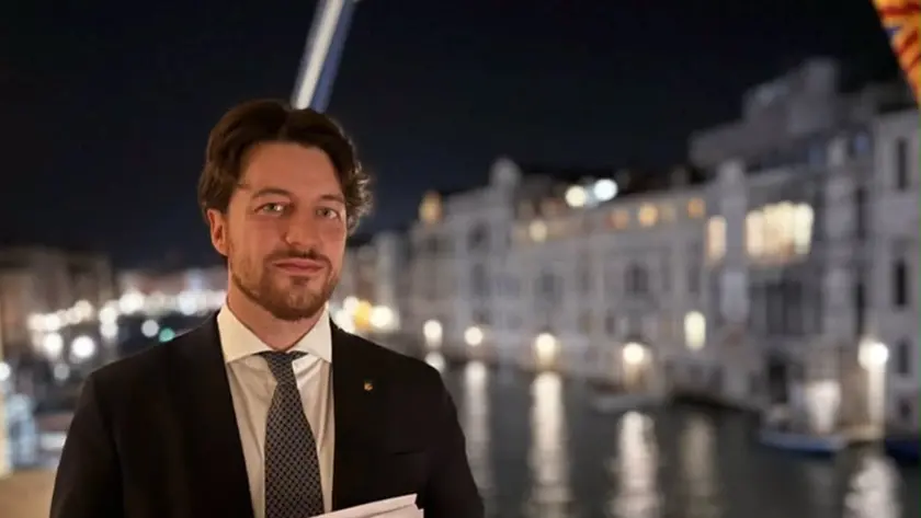 Il presidente della Regione Veneto Alberto Stefani
