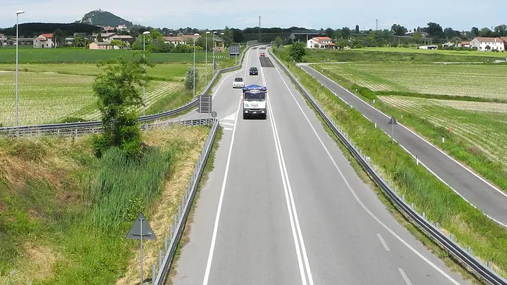 S. Elena - Carceri, 03 Giu2013.Servizio a vuoto. Superstrada Monselice- Carceri, autovelox non ancora installati..ph. Zangirolami