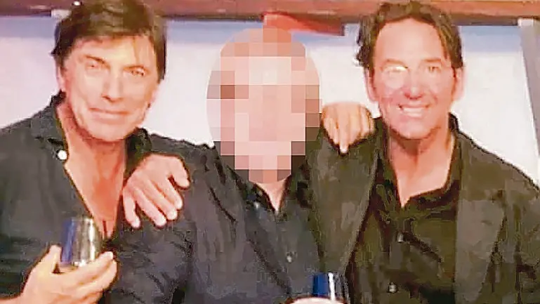 Fabio Trentin con l'amico Giuseppe Molinari (a sinistra)