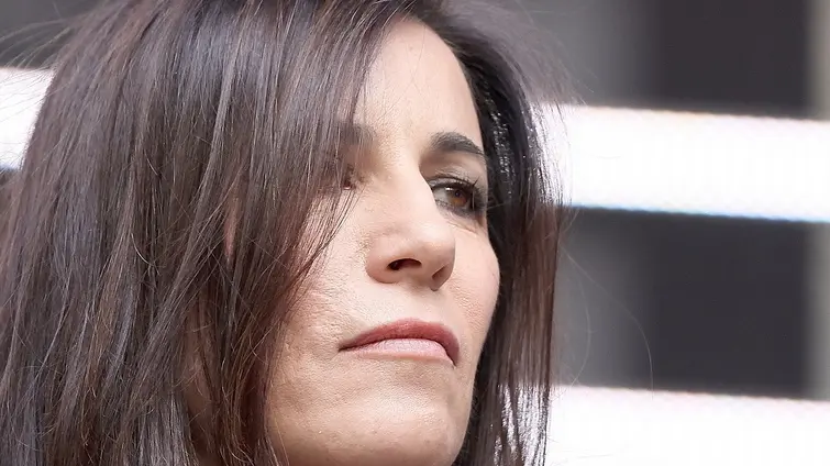 20 Apr 2015, Milan, Italy --- Italian singer and songwriter Paola Turci, 50, meet fans and play a few songs in acoustic set at Feltrinelli's Store, Milano, presenting their brand new album "Io sono". And more, a live selection from 2002 to 2013 in differents events, like on tour in 2001, at Sanremo's Festival 2002, at Club Tenco, 2007, inside the Amiche per l' Abruzzo benefit event, 2009, and Meraviglioso Modugno, 2013, in Polignano a Mare. Pictured: Paola Turci --- Image by © Bruno Marzi/Splash News/Corbis