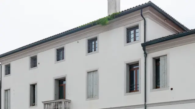 Merelara (PD), 09 Marzo 2020. Centro Anziani chiuso a Merlara. Nella foto: essterni del Centro per Anziani di Merlara