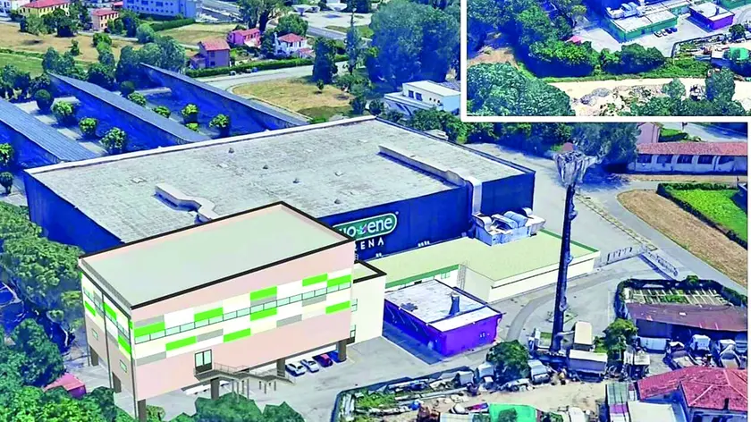 Il rendering del progetto di ammodernamento della Kioene Arena